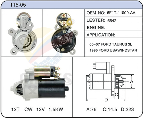 115-05 (6F1T-11000-AA 6642)