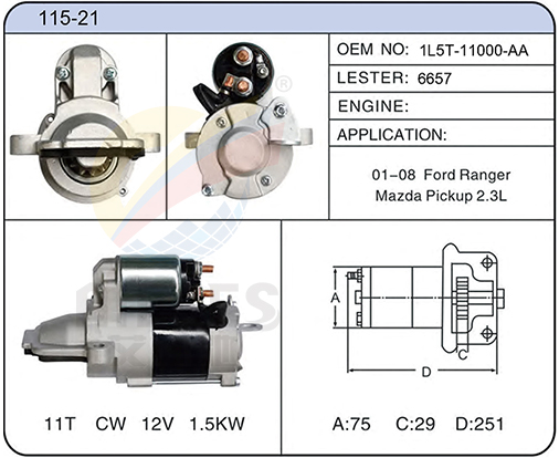115-21 (1L5T-11000-AA 6657)