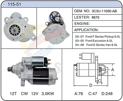115-51 (3C3U-11000-AB 6670)
