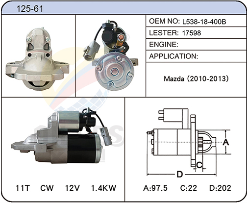 125-61(L538-18-400B  17598)