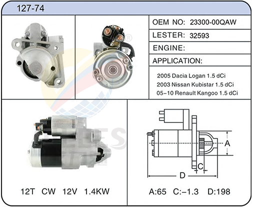 127-74(23300-00QAW  32593)