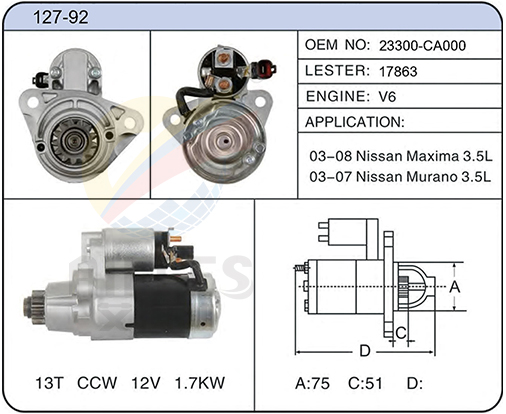 127-92(23300-CA000  17863)