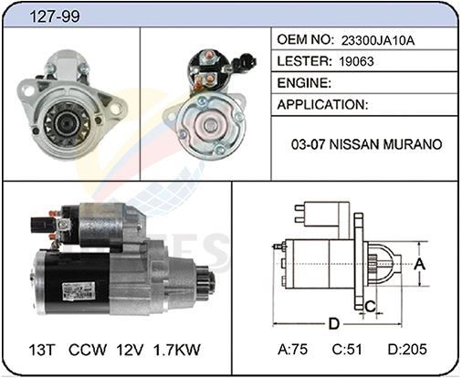 127-99(23300JA10A 19063)