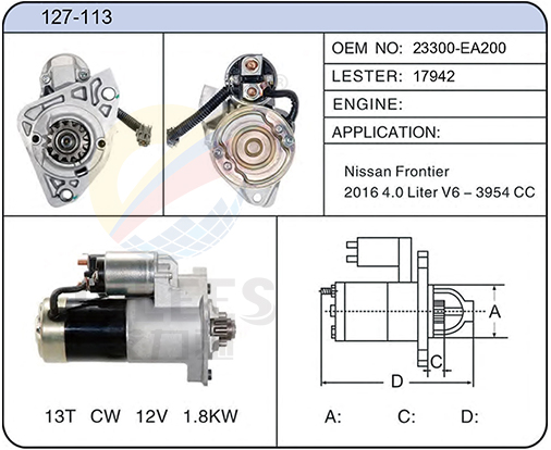 127-113(23300-EA200  17942)
