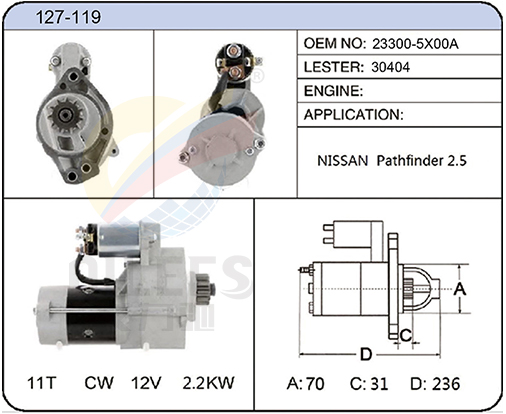 127-119(23300-5X00A  30404)