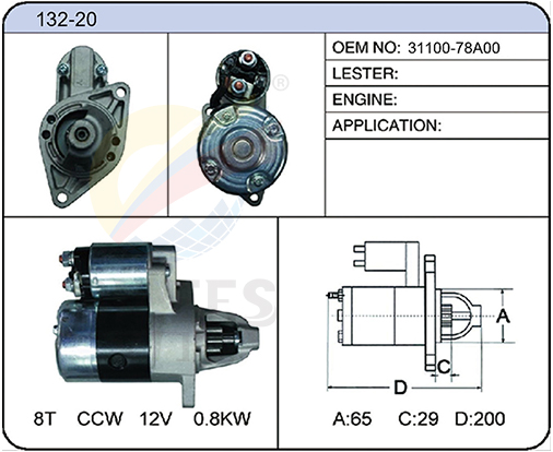 132-20(31100-78A00)