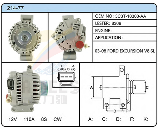 214-77（3C3T-10300-AA  8306）