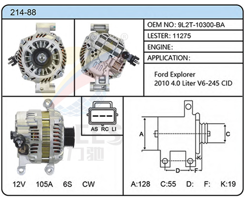 214-88（9L2T-10300-BA  11275）