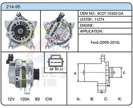 214-95(9C2T-10300-DA  11274)