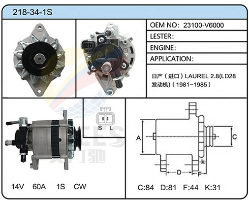 218-34-1S (23100-V6000)