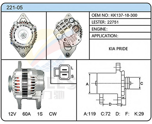 221-05（KK137-18-300  22751）