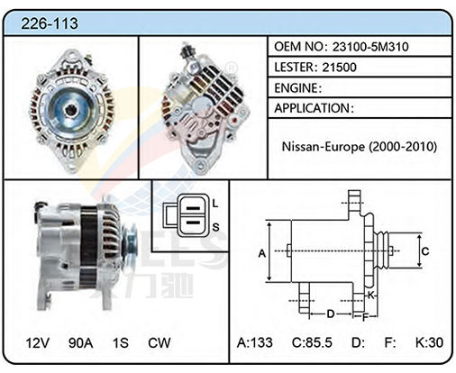 226-113（23100-5M310  21500）