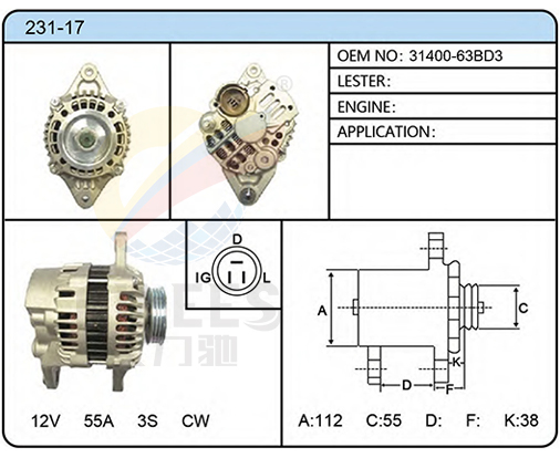 231-17（31400-63BD3）