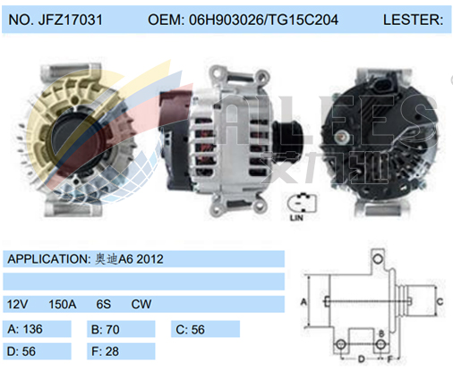 JFZ17031 (06H903026/TG15C204)