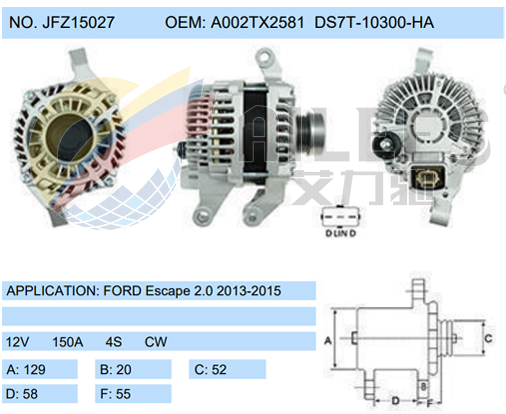 JFZ15027 (A002TX2581 DS7T-10300-HA)