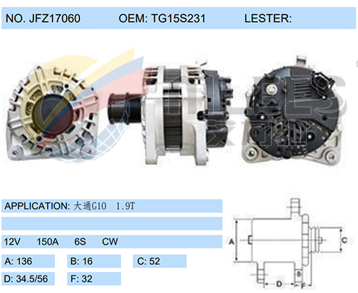 JFZ17060(TG15S231)