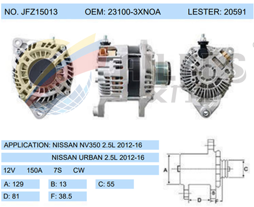 JFZ15013(23100-3XN0A 20591)