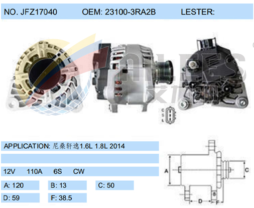 JFZ17040(23100-3RA2B)