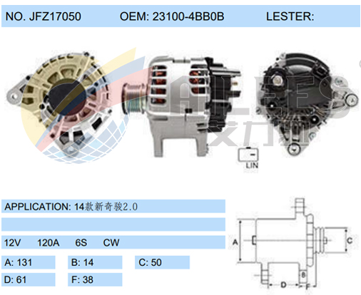 JFZ17050(23100-4BB0B)