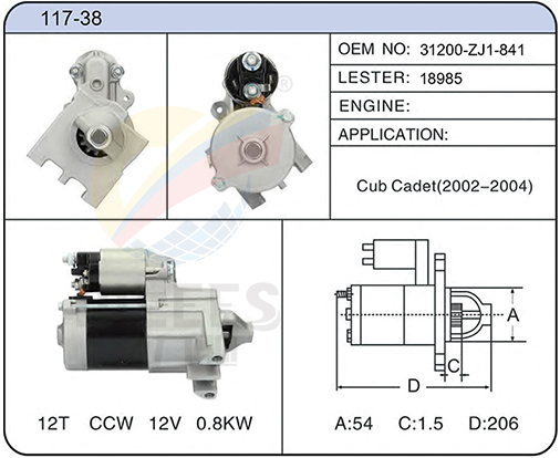 117-38(31200-ZJ1-841 18985)