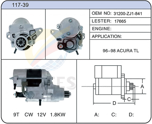 117-39 (31200-ZJ1-841 17665)