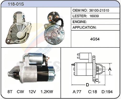 118-01S(36100-21510 16939)