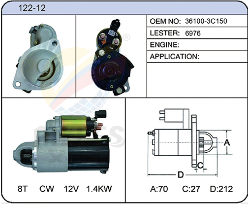 122-12(36100-3C150  6976)