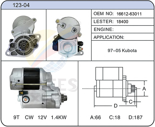 123-04(16612-63011  18400)