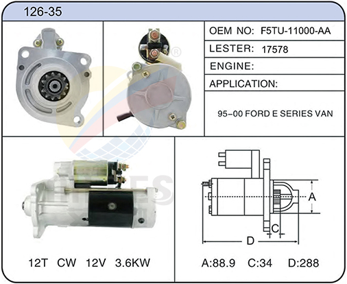 126-35(F5TU-11000-AA 17578)