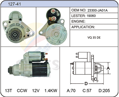 127-41(23300-JA01A 19060)