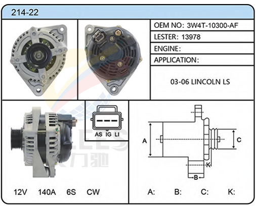 214-22（3W4T-10300-AF  13978）