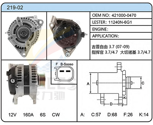 219-02（421000-0470  11240N-6G1）