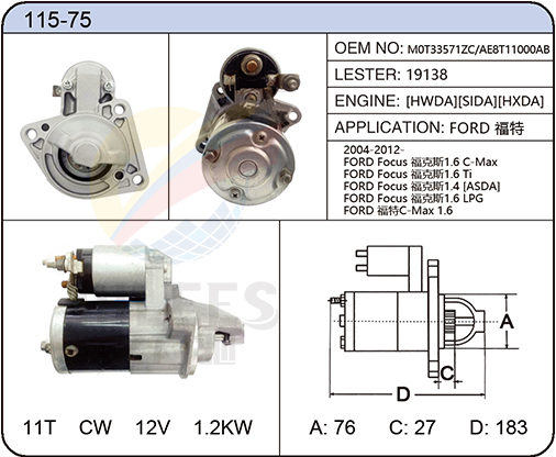 115-75(M0T33571ZC AE8T11000AB 19138)