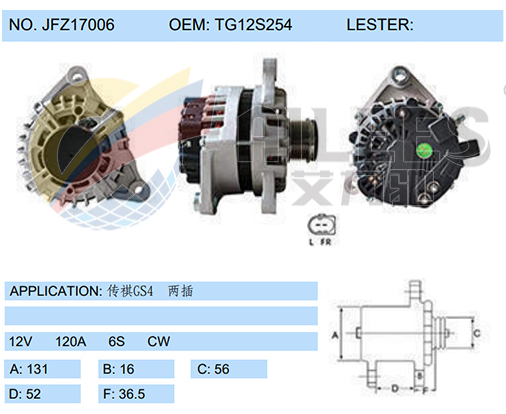 JFZ17006(TG12S254)