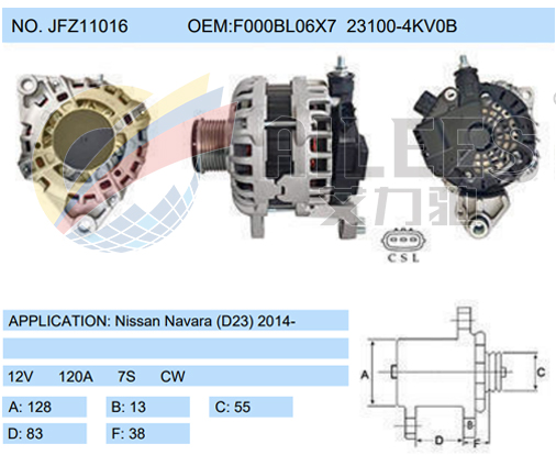 JFZ11016(F000BL06X7 23100-4KV0B)