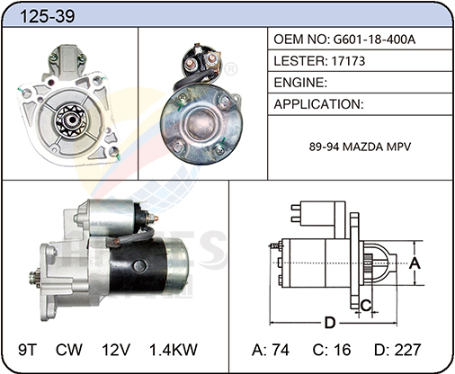 125-39(G601-18-400A 17173)